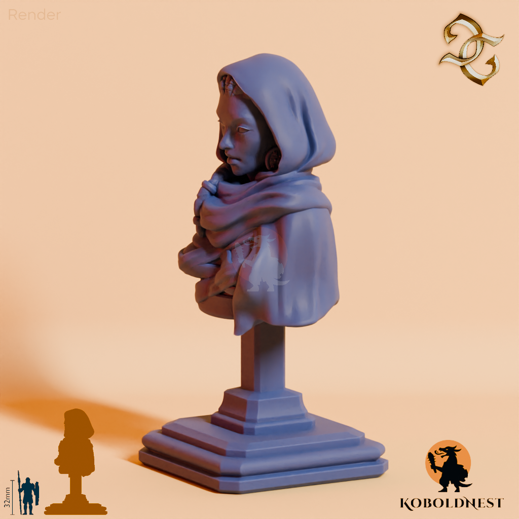 Büste - Cora Wingate, Wüstenschamanin