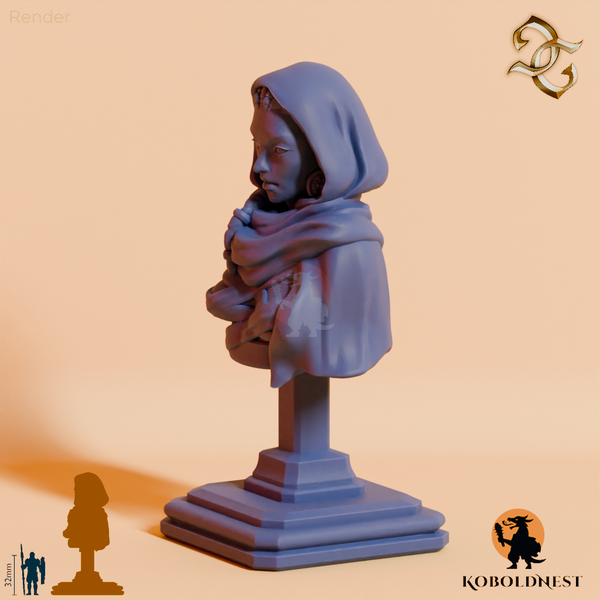 Büste - Cora Wingate, Wüstenschamanin