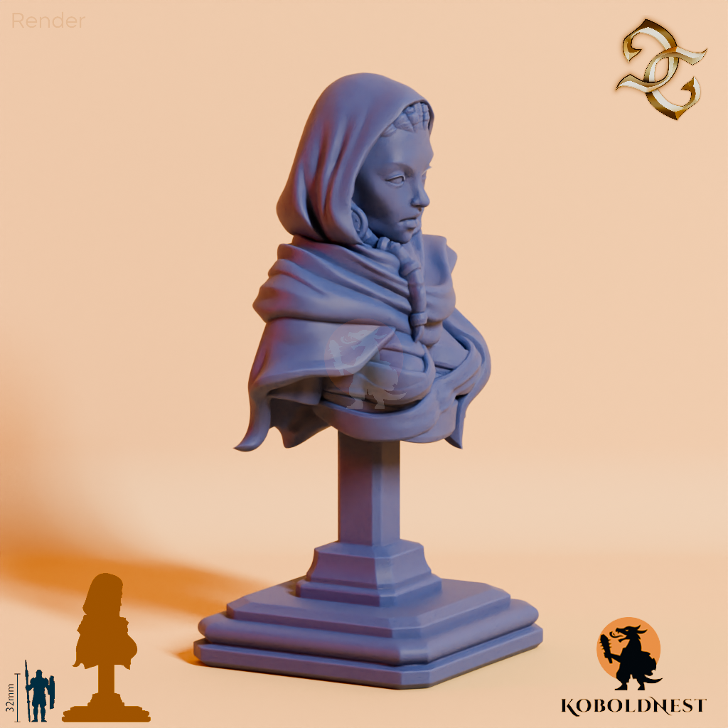 Büste - Cora Wingate, Wüstenschamanin