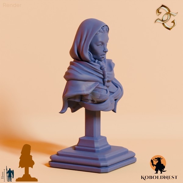 Büste - Cora Wingate, Wüstenschamanin