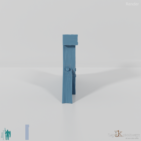 Halfling cave facade - cowboy side door