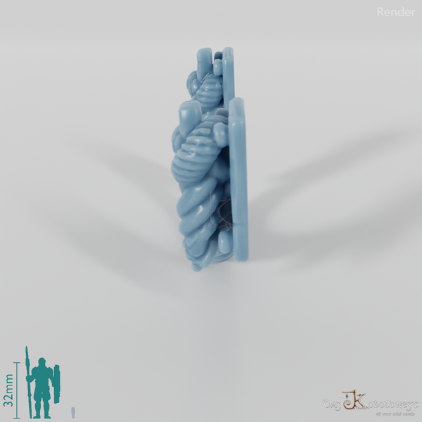 Ausgefranster Seilgriff