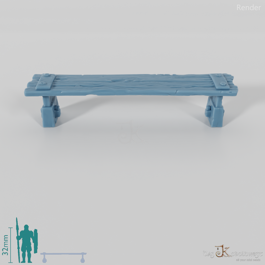Bench - Simple wooden bench A