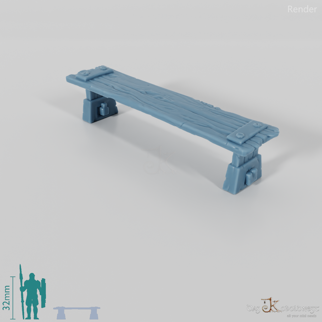 Bench - Simple wooden bench A