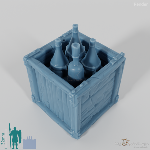 Kiste - Transportkiste mit Flaschen 01