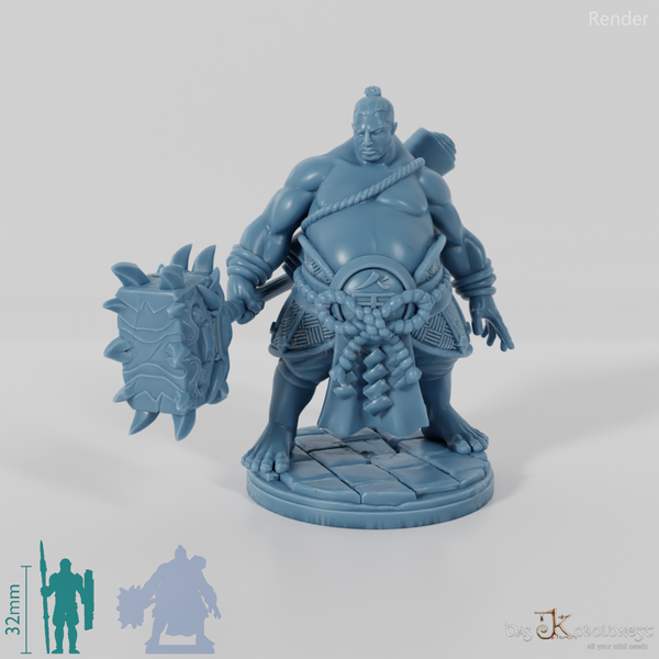 Takuma, Sumo-Kämpfer mit Hammer