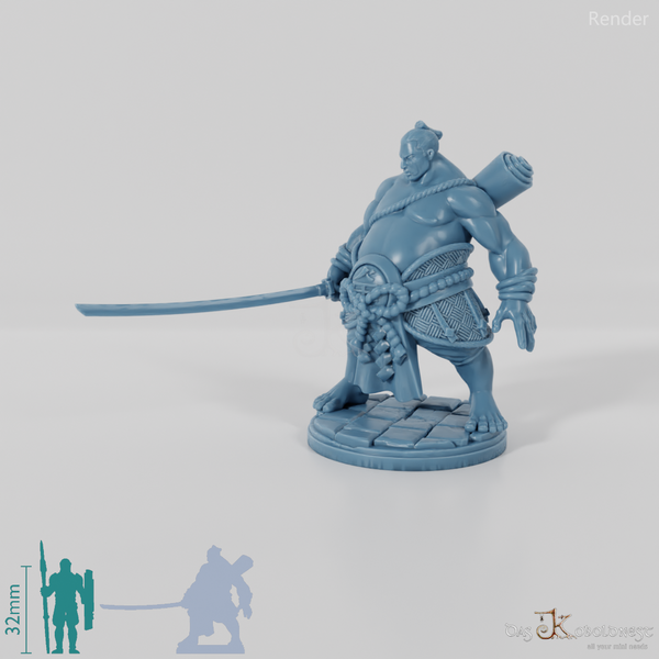 Takuma, sumo fighter with sword