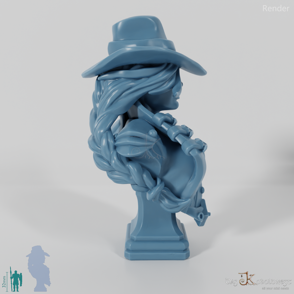 Bust - Dana, vampire hunter with hat