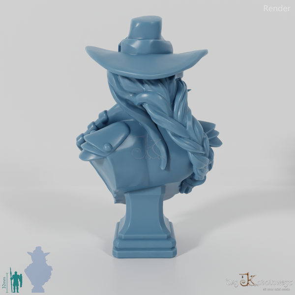 Bust - Dana, vampire hunter with hat