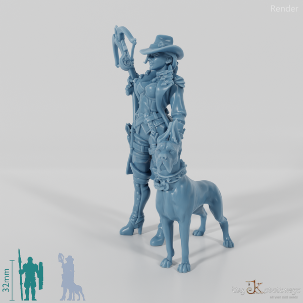 Dana, vampire hunter with dog