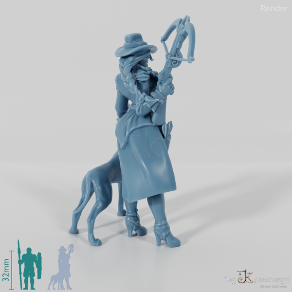 Dana, vampire hunter with dog