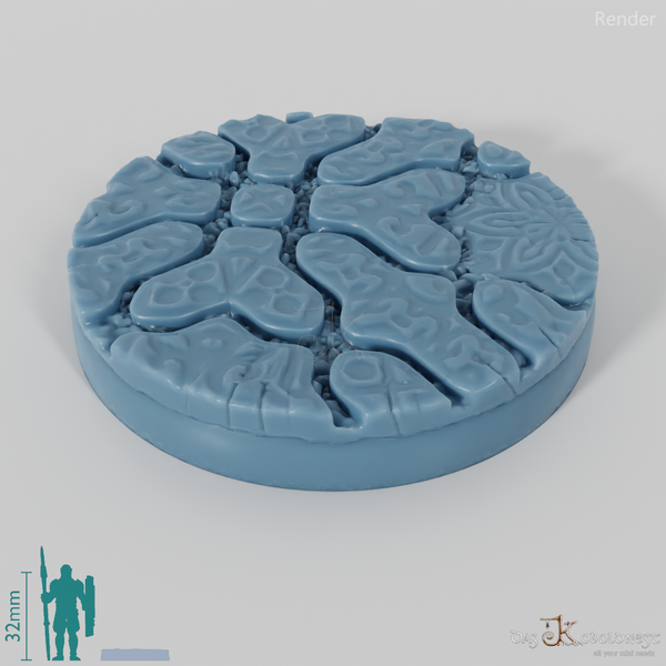 Decorative paving stone bases (round)