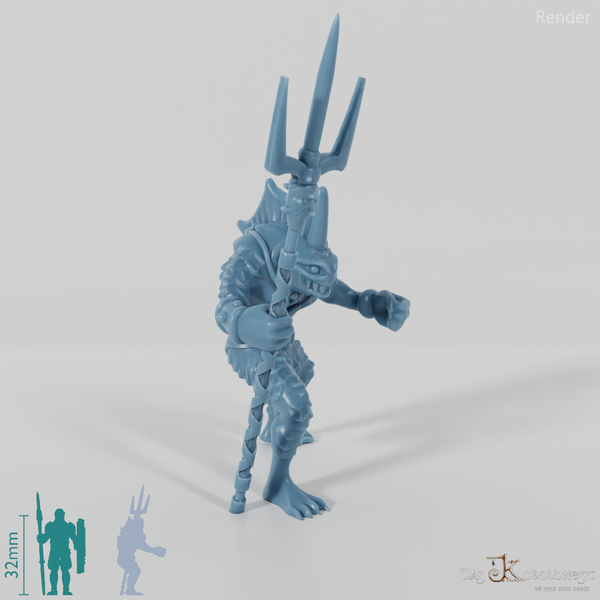 Fischvolk-Speerkämpfer