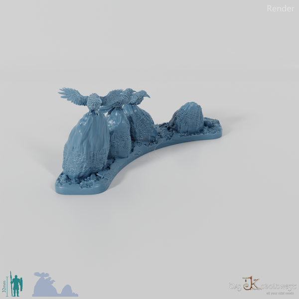 Kleiner Ritualkreis des Tiefenwalds - Segment C mit Raben