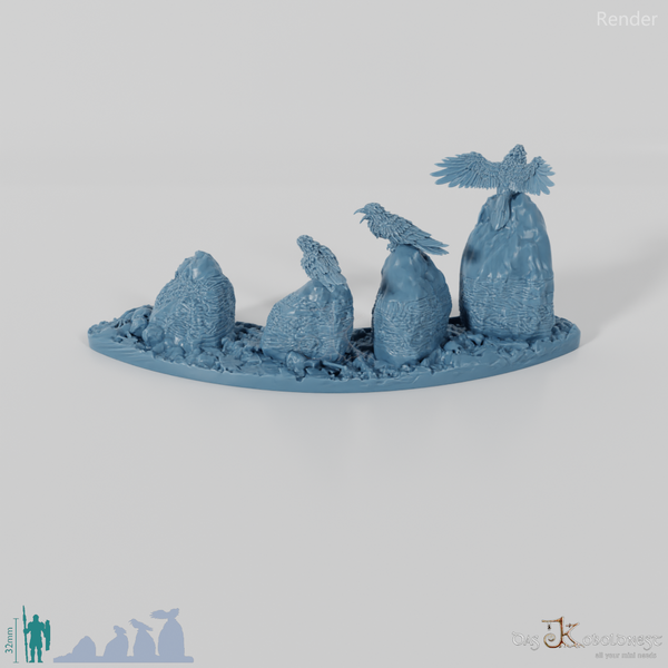 Kleiner Ritualkreis des Tiefenwalds - Segment C mit Raben