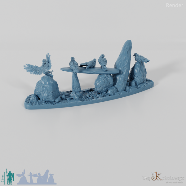 Großer Ritualkreis des Tiefenwalds - Segment D mit Raben