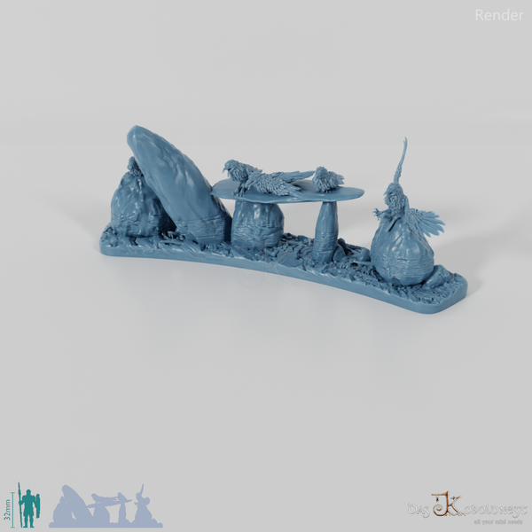 Großer Ritualkreis des Tiefenwalds - Segment D mit Raben