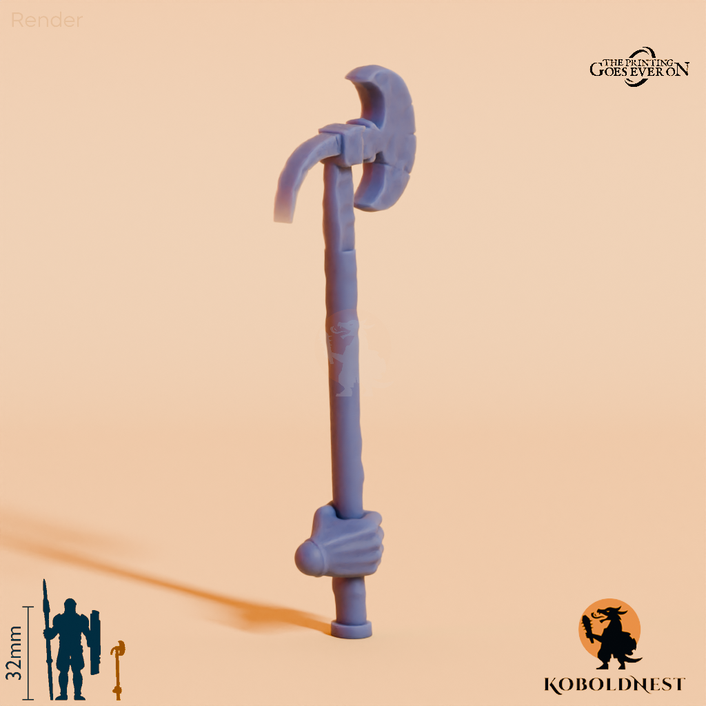 Wüstenclan-Axt B mit Hand