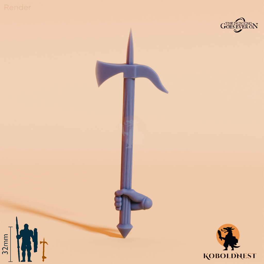 Wüstenclan-Axt D mit Hand