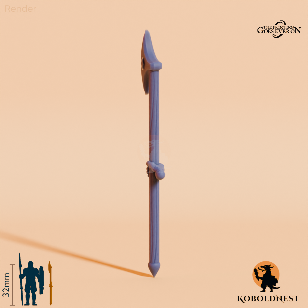 Wüstenclan-Kriegsaxt B mit Hand