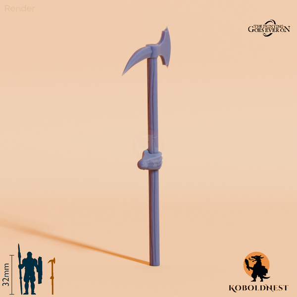 Wüstenclan-Kriegsaxt C mit Hand