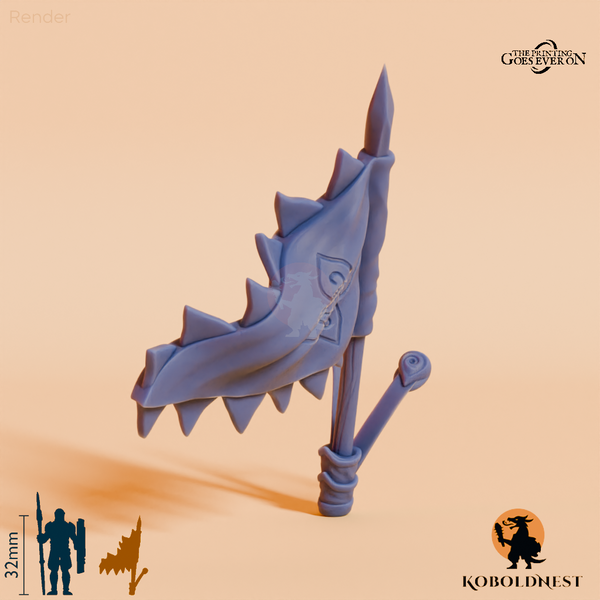 Wüstenclan-Rückenbanner T