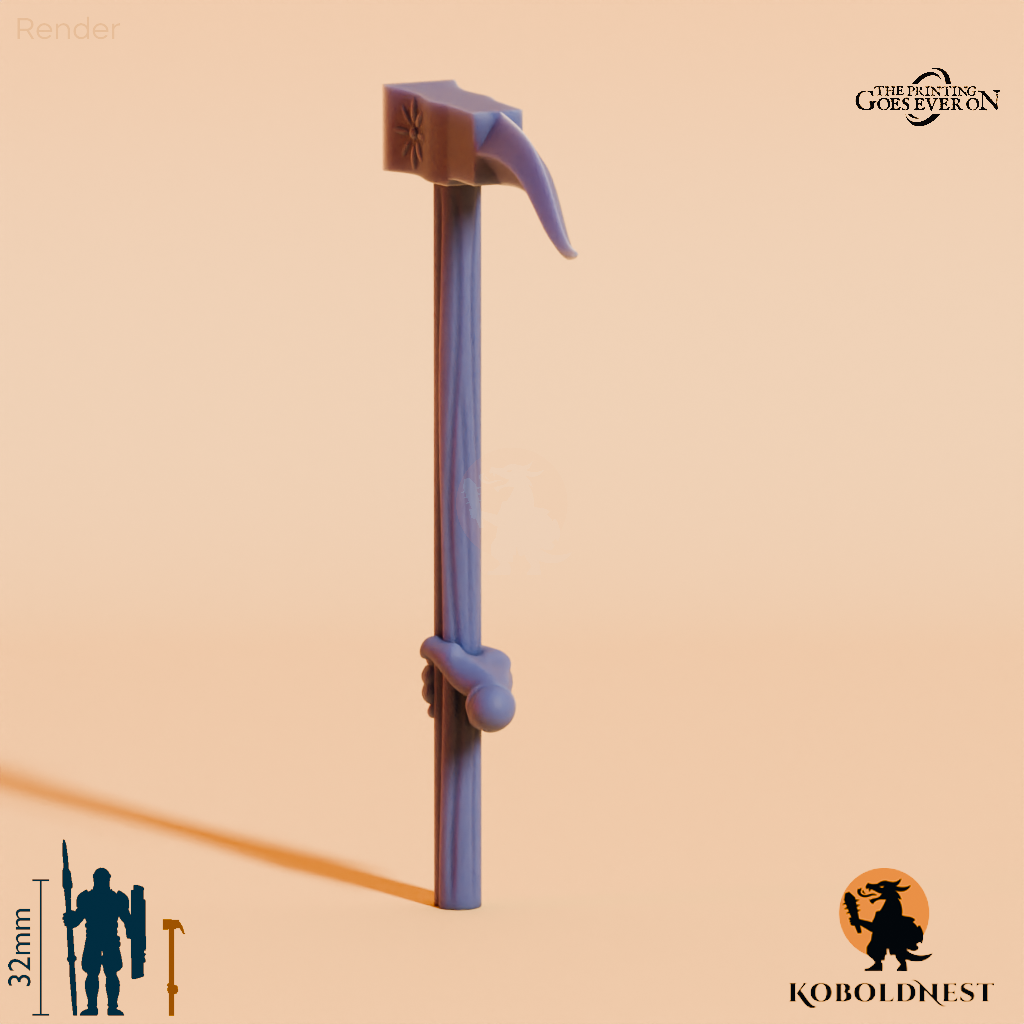 Wüstenclan-Hammer mit Hand