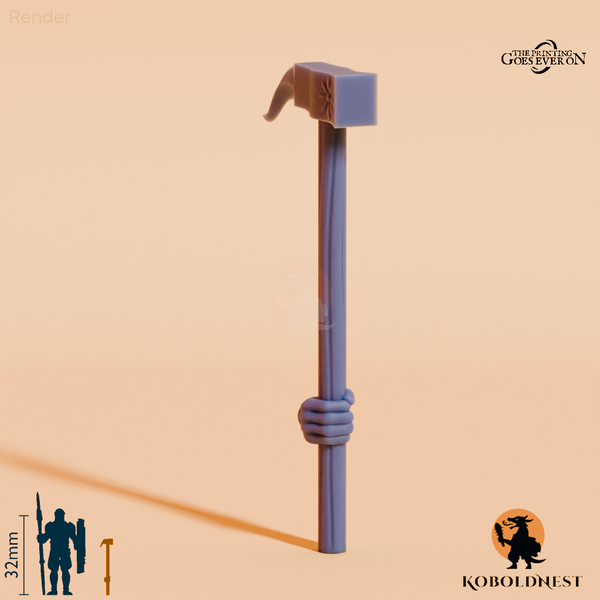 Wüstenclan-Hammer mit Hand