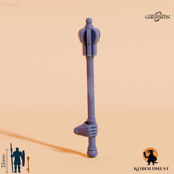 Wüstenclan-Streitkolben A mit Hand