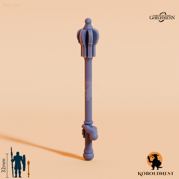 Wüstenclan-Streitkolben A mit Hand