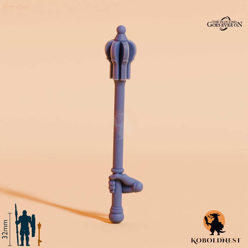 Wüstenclan-Streitkolben A mit Hand