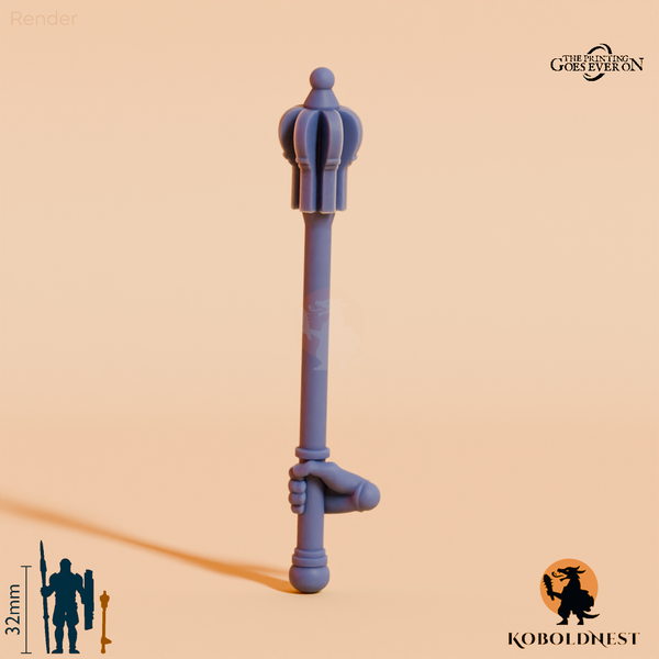 Wüstenclan-Streitkolben A mit Hand