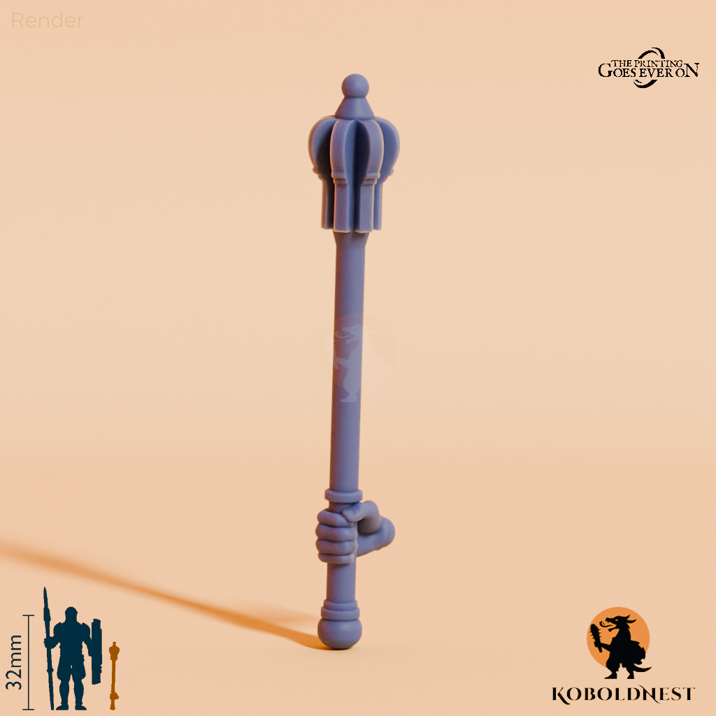 Wüstenclan-Streitkolben A mit Hand