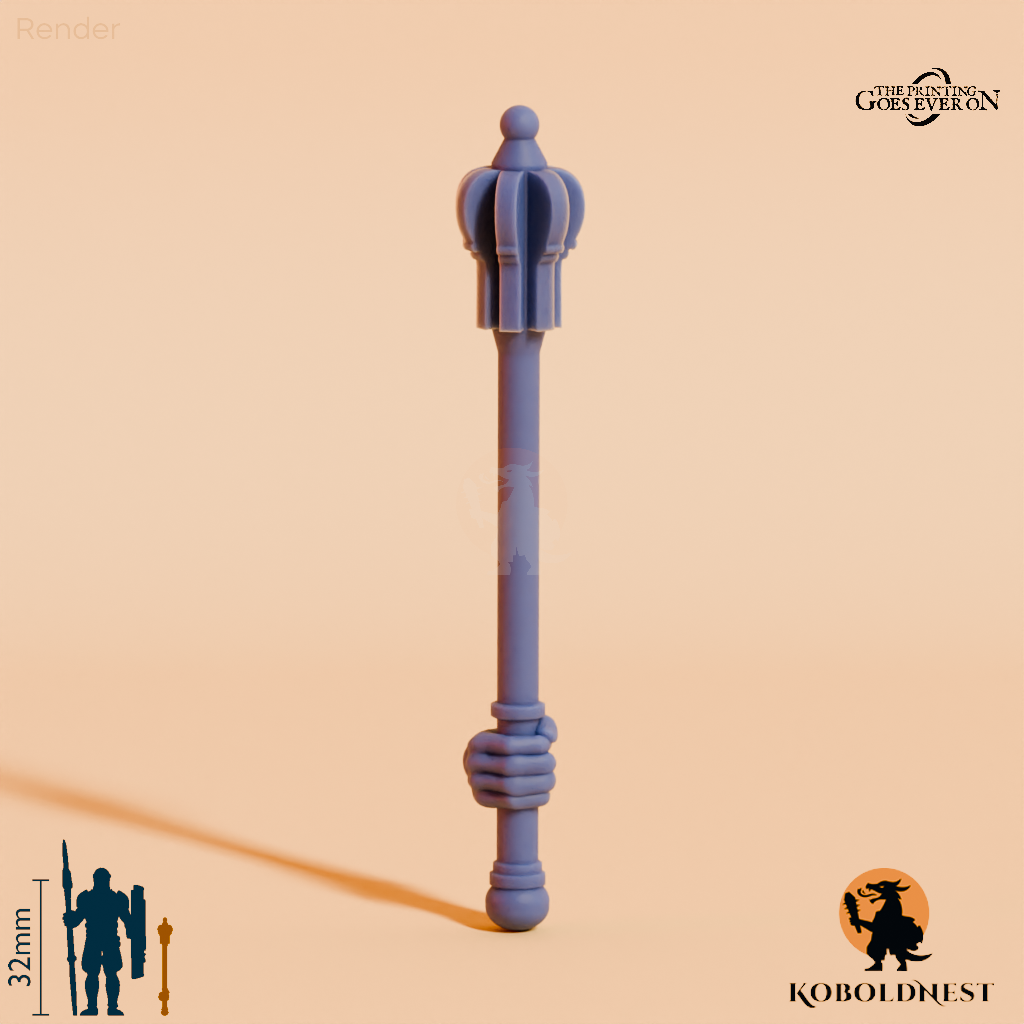 Wüstenclan-Streitkolben A mit Hand