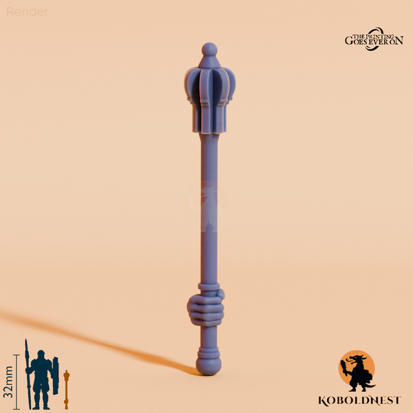 Wüstenclan-Streitkolben A mit Hand