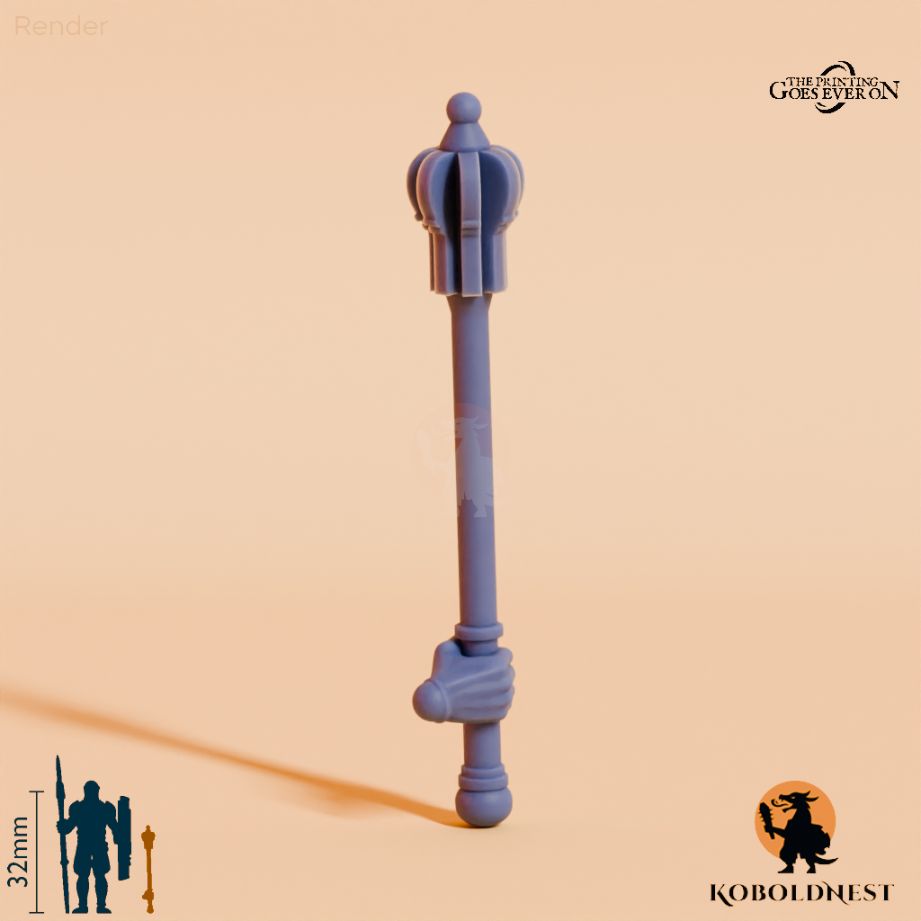 Wüstenclan-Streitkolben A mit Hand