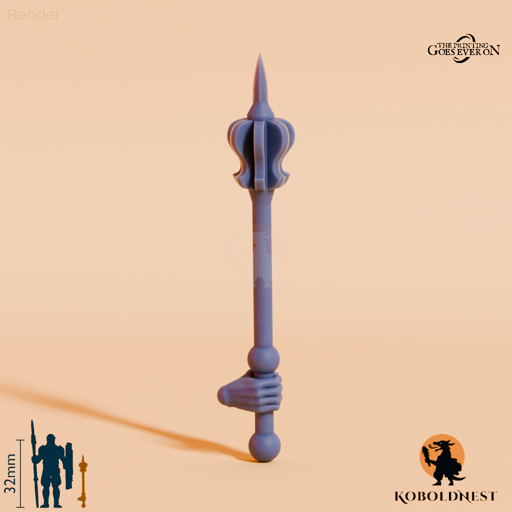 Wüstenclan-Streitkolben B mit Hand