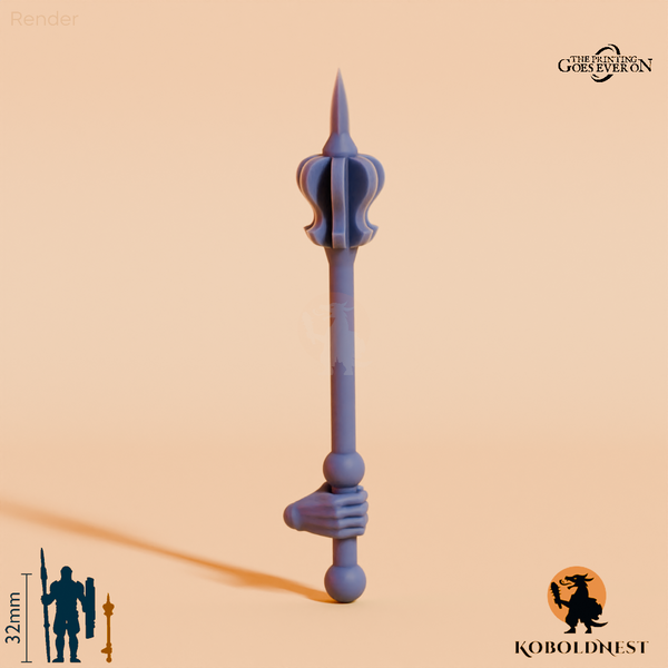 Wüstenclan-Streitkolben B mit Hand