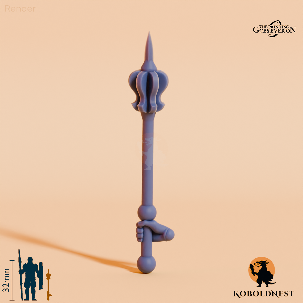 Wüstenclan-Streitkolben B mit Hand