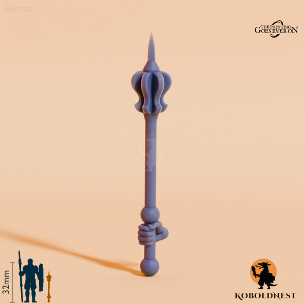 Wüstenclan-Streitkolben B mit Hand