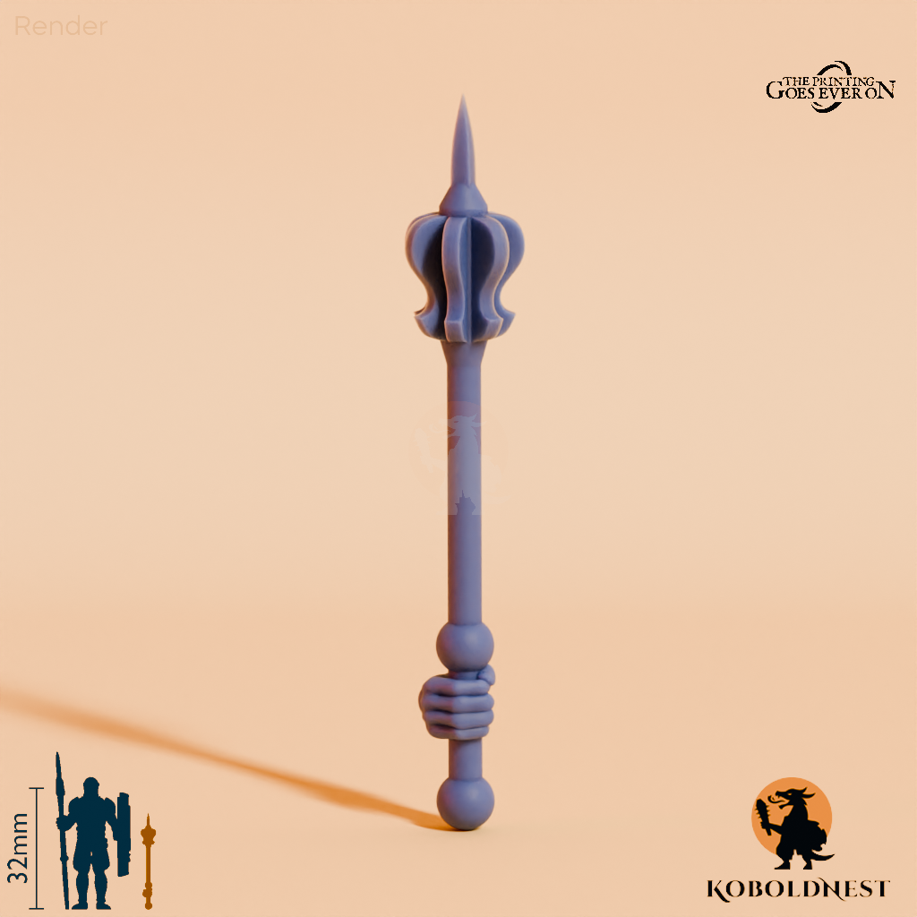 Wüstenclan-Streitkolben B mit Hand