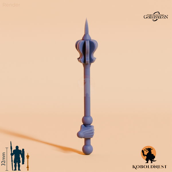 Wüstenclan-Streitkolben B mit Hand