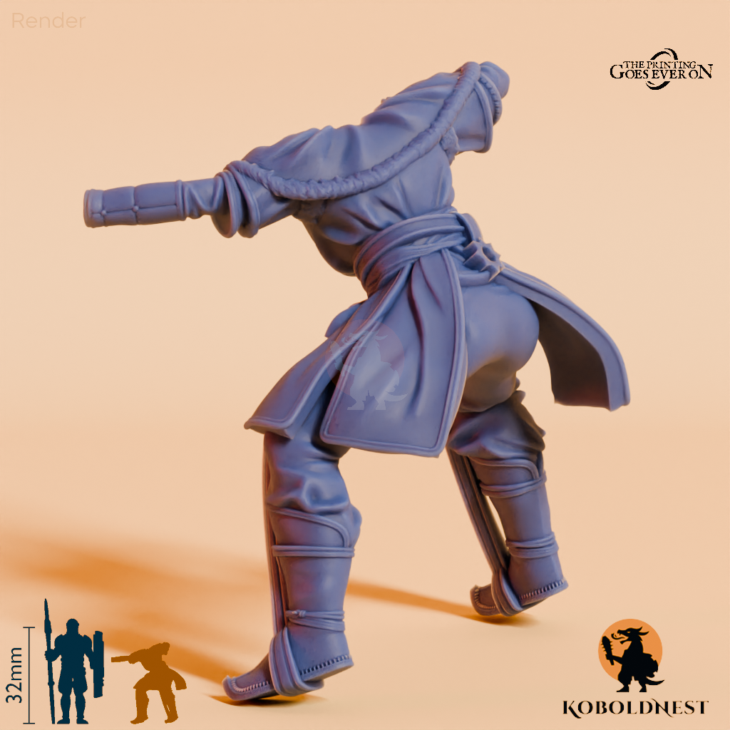 Modulare Wüstenclan Khanat-Bogenschützin A (Beritten)