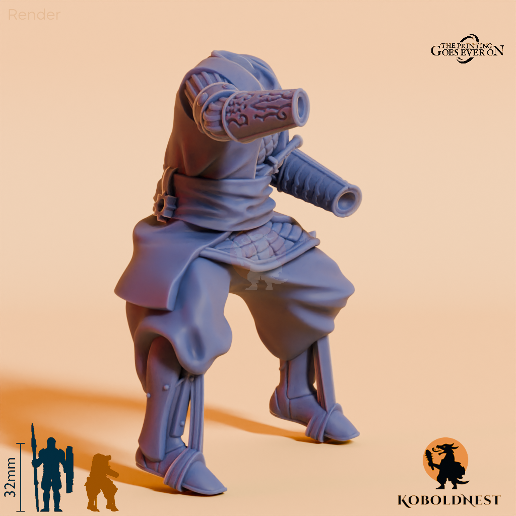 Modularer Wüstenclan Südmenschen-Speerkämpfer A (Beritten)