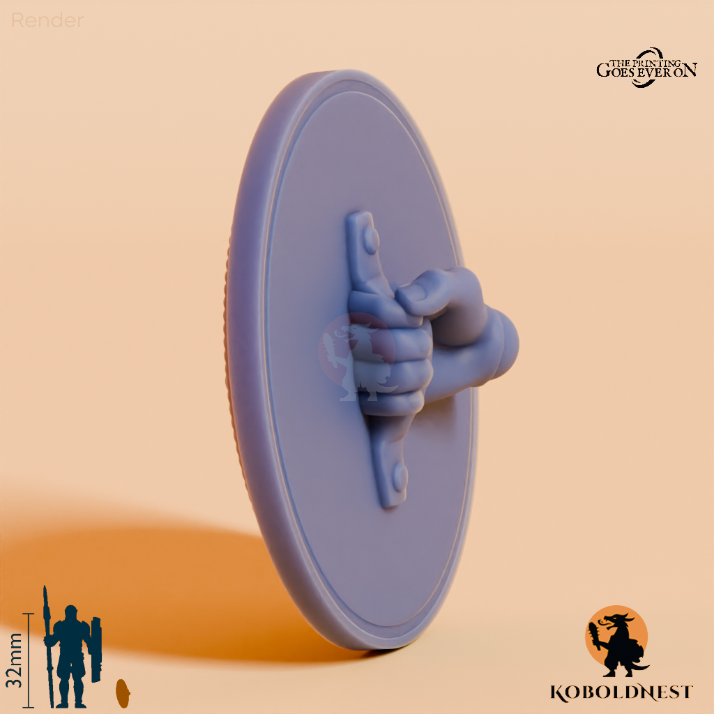Wüstenclan-Schild C mit Hand