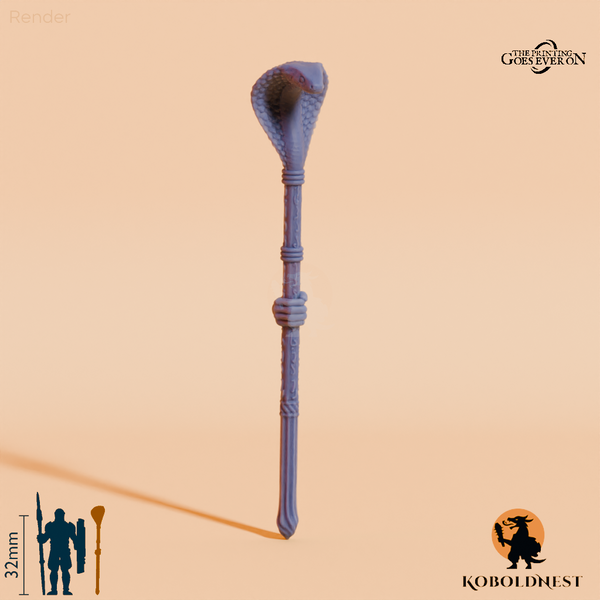 Wüstenclan-Stab A mit Hand