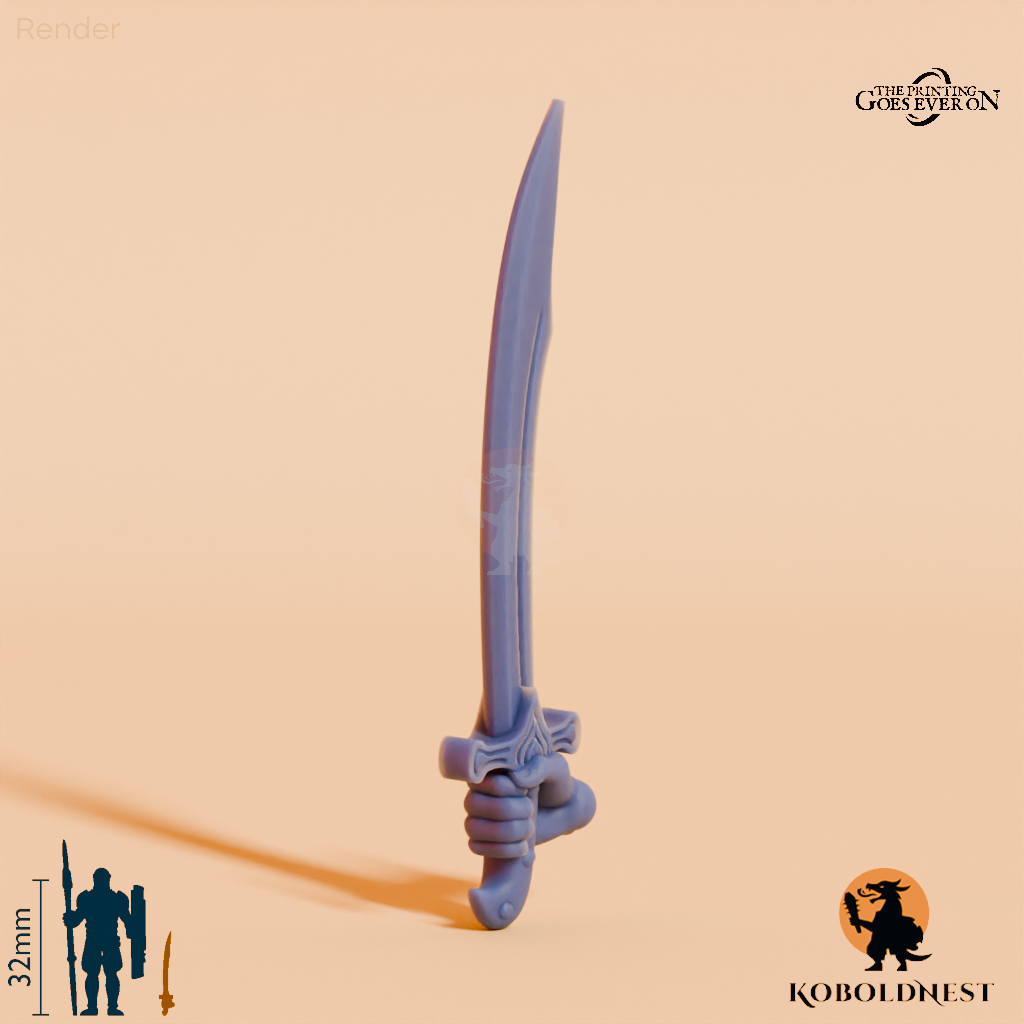 Wüstenclan-Schwert B mit Hand