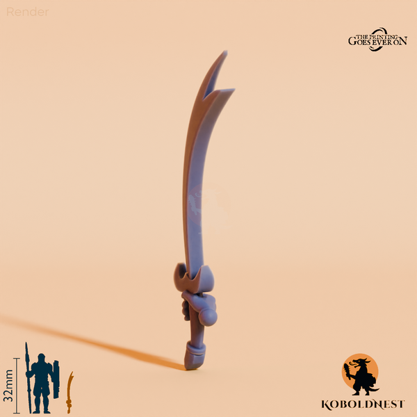 Wüstenclan-Schwert C mit Hand