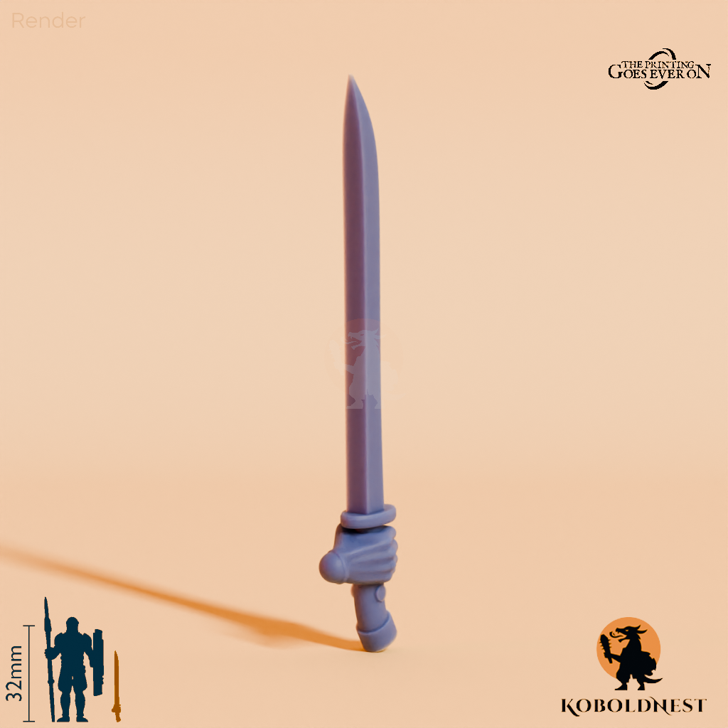 Wüstenclan-Schwert D mit Hand