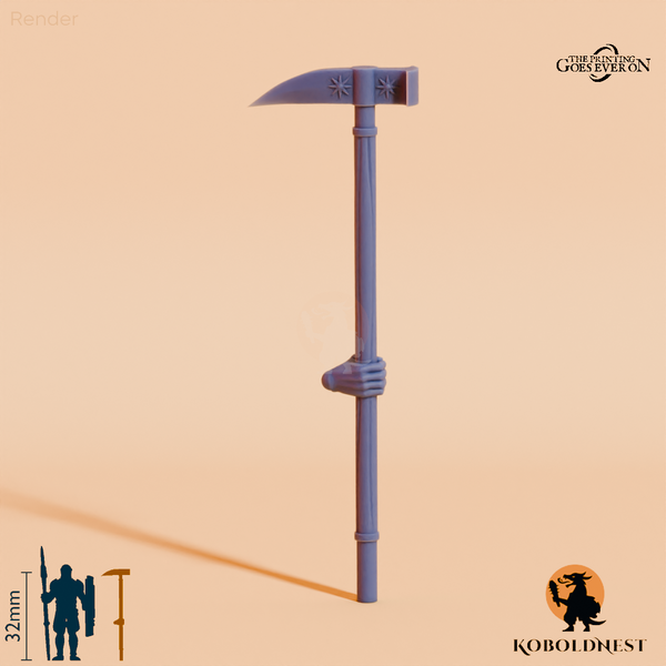 Wüstenclan-Kriegshammer A mit Hand